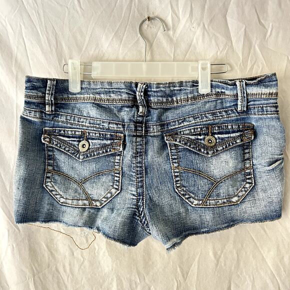 Wall Flower Y2k Low Rise Micro Mini Shorts 11 Pop Culture Grunge Trashy Mcbling - Picture 2 of 7